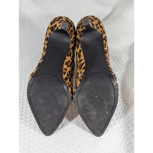 NWOT-1 SHOW! ZIGI SOHO! SAVIDA BLACK/TAN/BROWN LEOPARD SPOTTED ANKLE BOOTS!SZ 8M - Picture 9 of 10